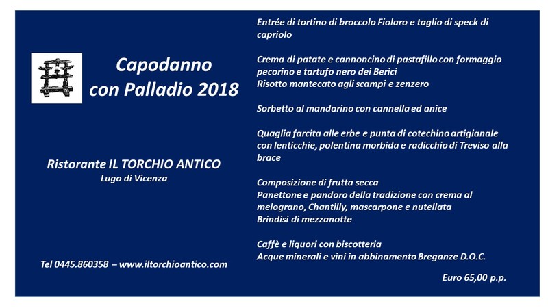 Capodanno con Palladio 2018 - Il Torchio Antico